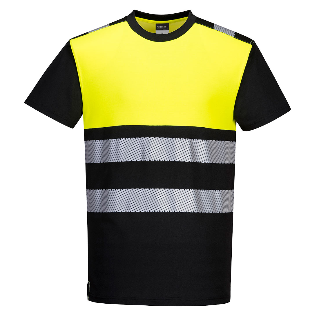 PW3 Hi-Vis Klass 1 T-shirt - Svart/Gul