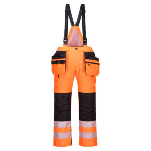 PW3 Hi-Vis vinterbyxa - Orange/Svart