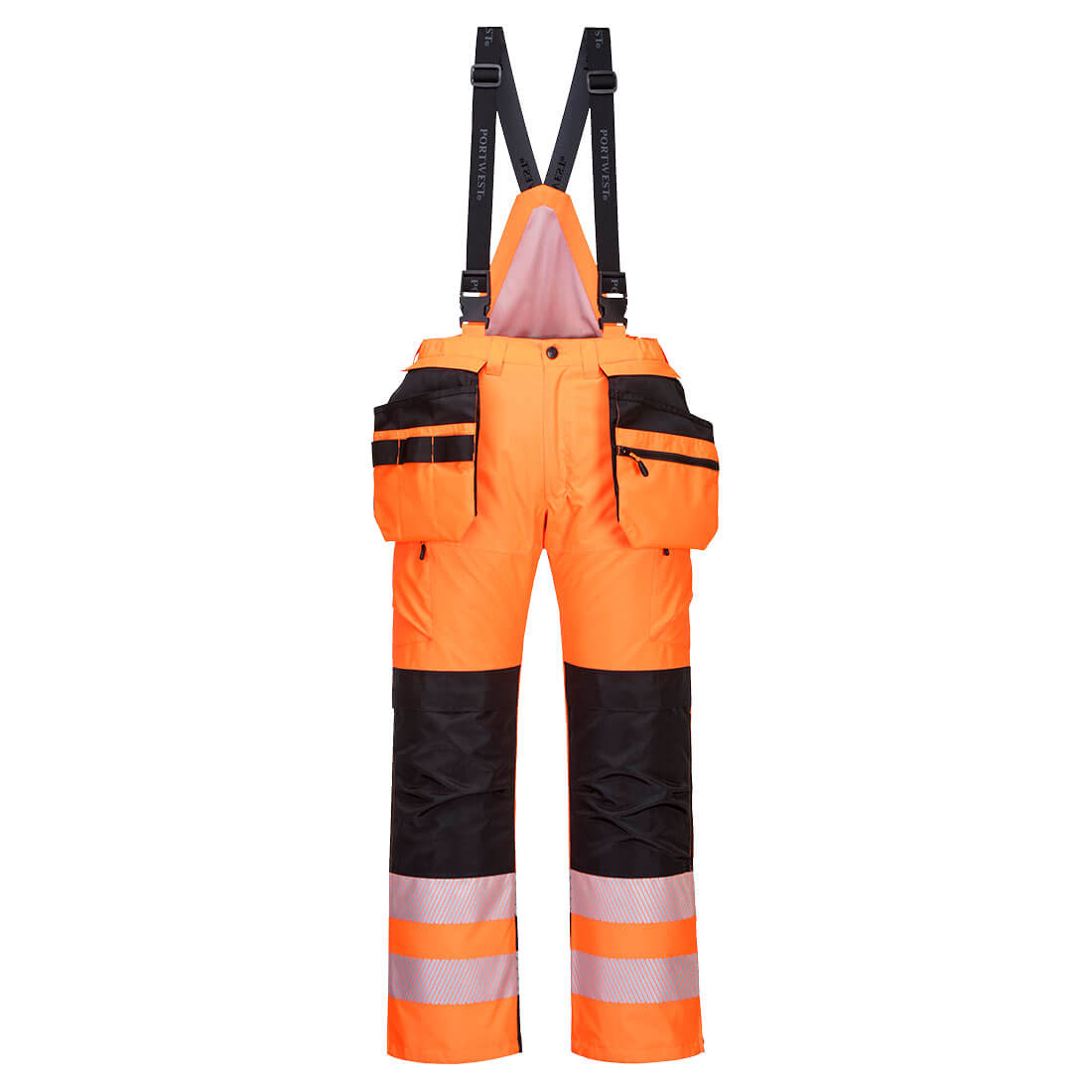 PW3 Hi-Vis vinterbyxa - Orange/Svart