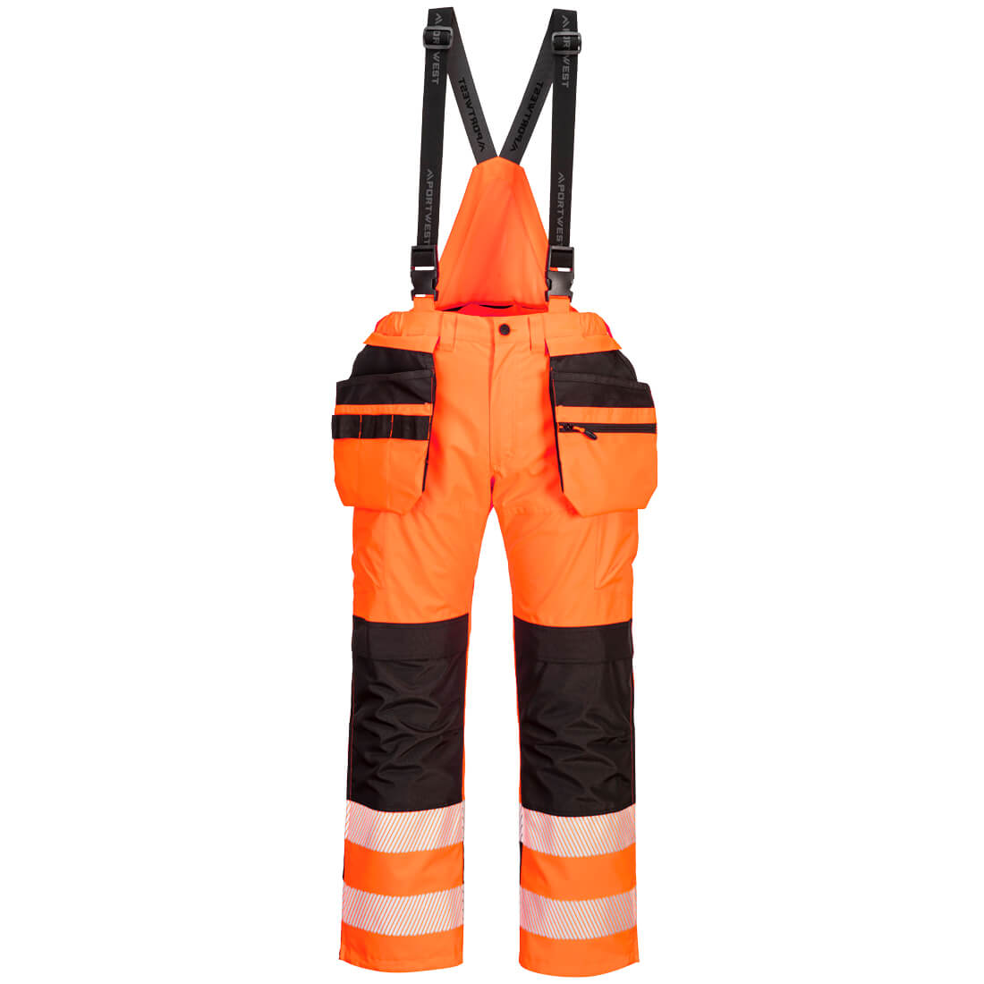 PW3 Hi-Vis arbetsbyxor Byxor - Orange/Svart