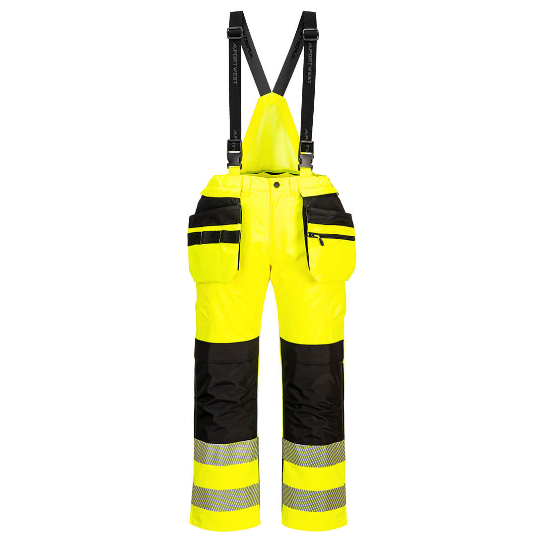 PW3 Hi-Vis arbetsbyxor Byxor - Gul/Svart