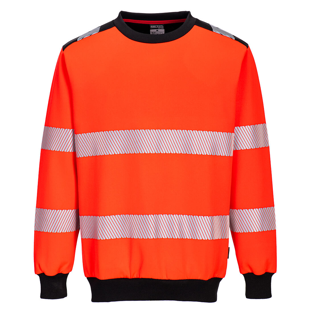 PW3 Hi-Vis Sweatshirt - Röd/Svart