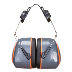HV Extreme Ear Muff Hjälm monterad - Grå/Orange