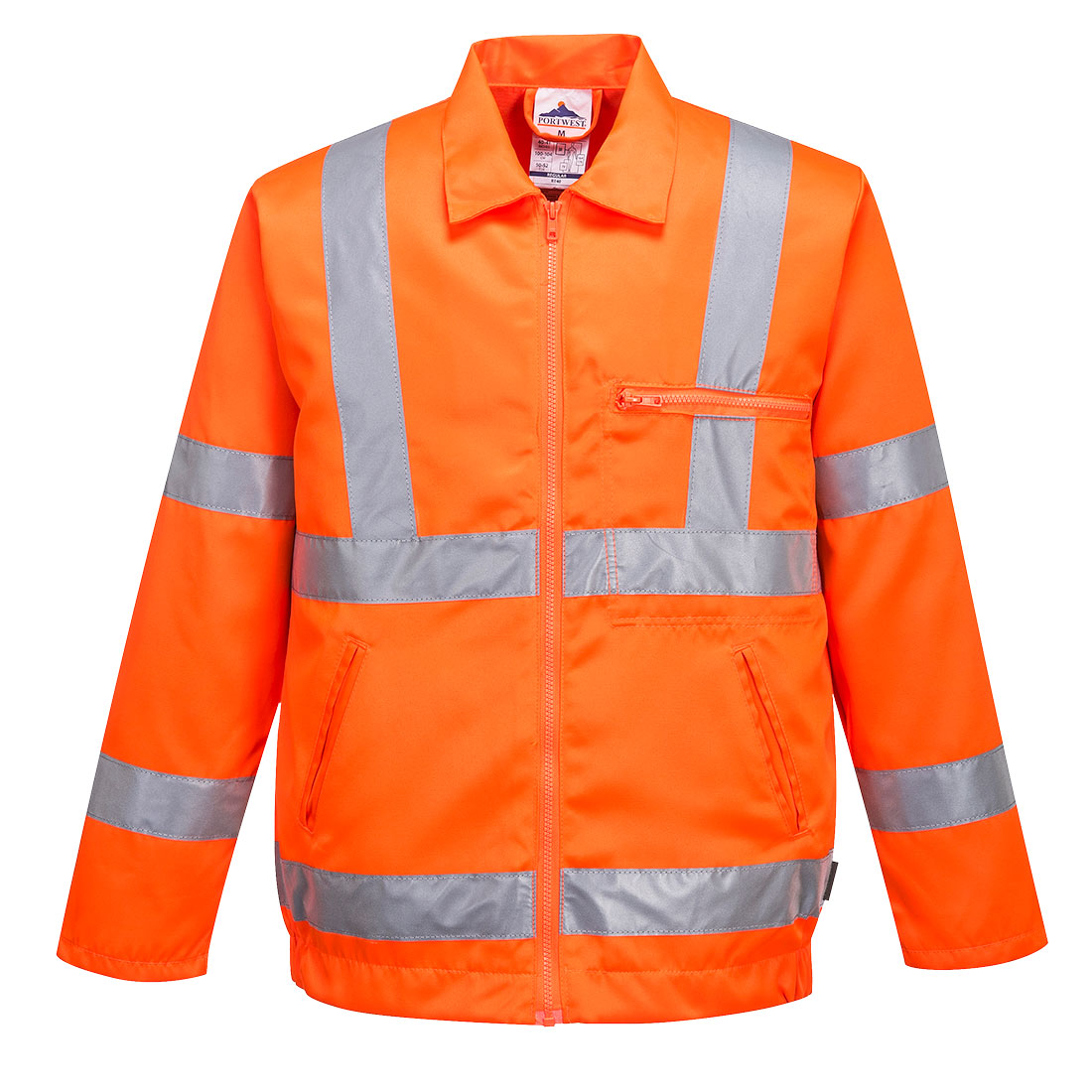 Hi-Vis Poly-Bomull Jacka.RIS - Orange