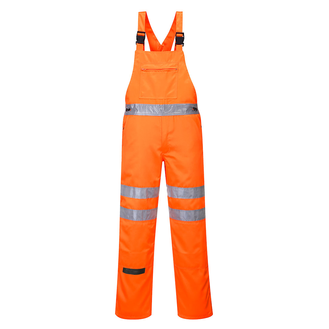 Hi-Vis-polybomulls tjänstehäftklädsel och hängslen - Orange