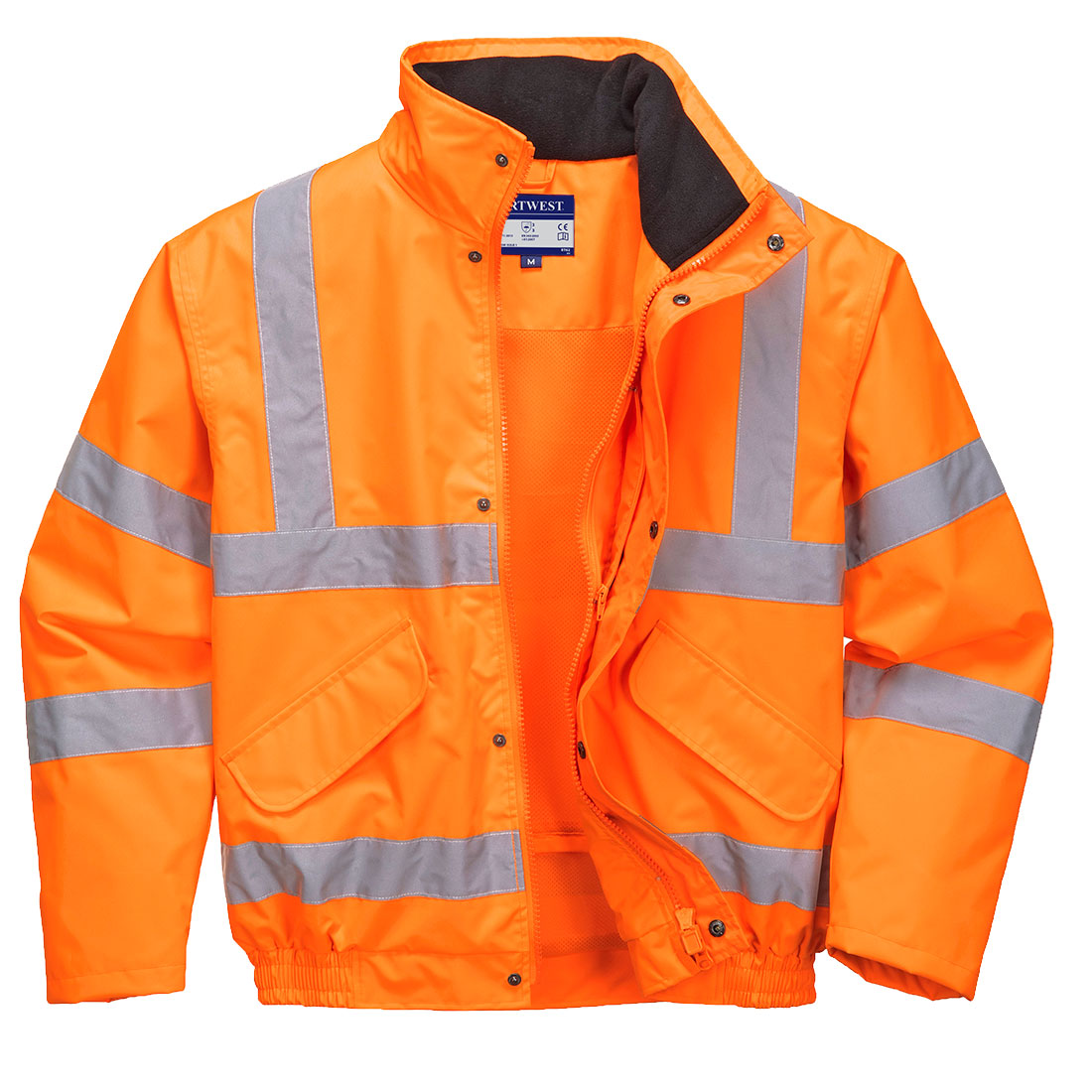 Hi-Vis Andas aktiv Bomber Jacka - Orange