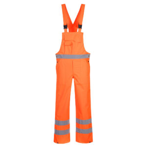 Hi-Vis Hängselbyxa - Ofodrad - Orange