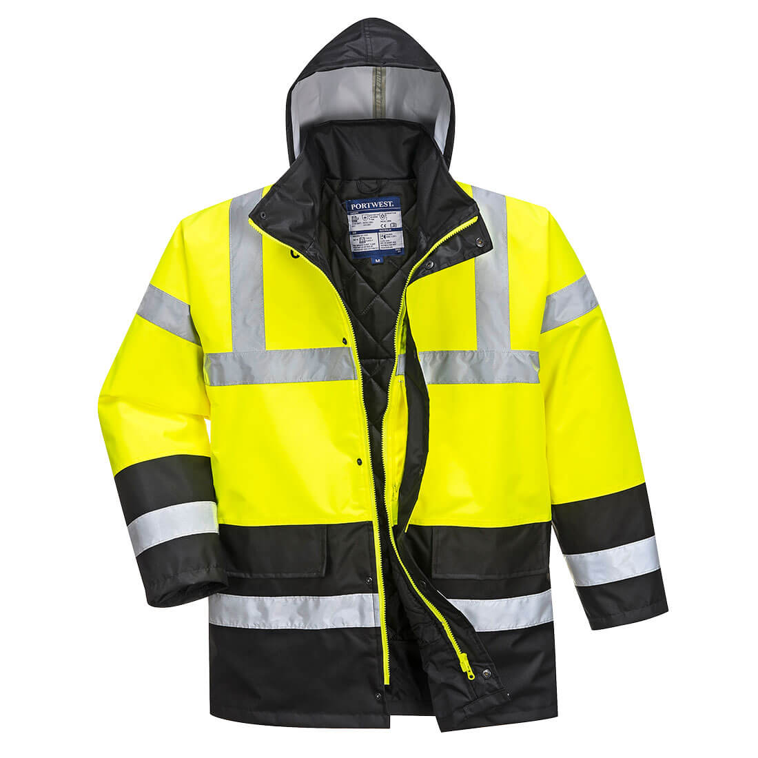 Hi-Vis Contrast Traffic Jacka - Gul/Svart