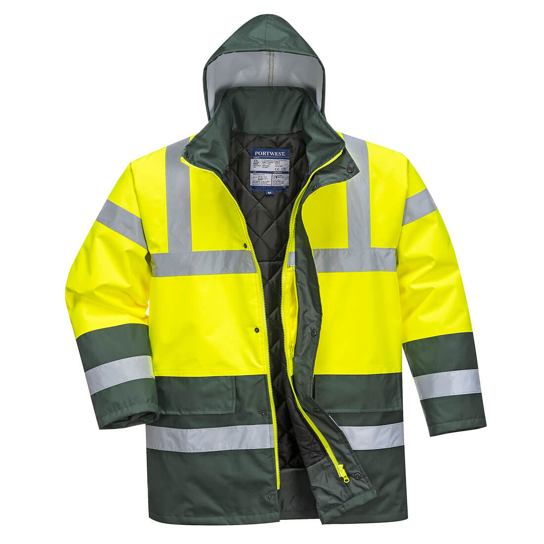 Hi-Vis Contrast Traffic Jacka - Gul/Grön