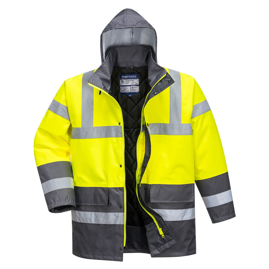 Hi-Vis Contrast Traffic Jacka - Gul/Grå