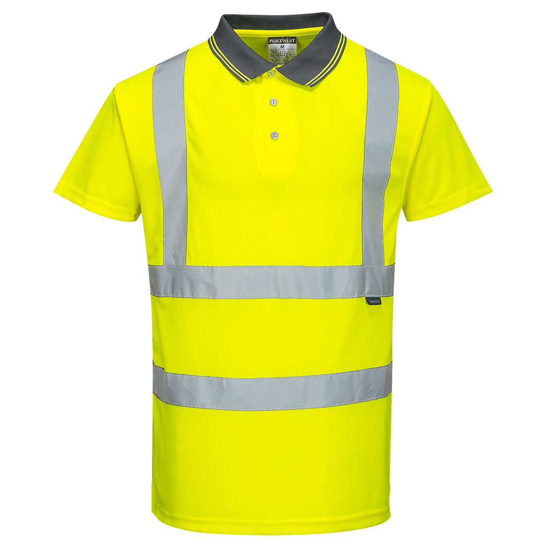 Hi-Vis Kort Ärmad pikétröja - Gul: