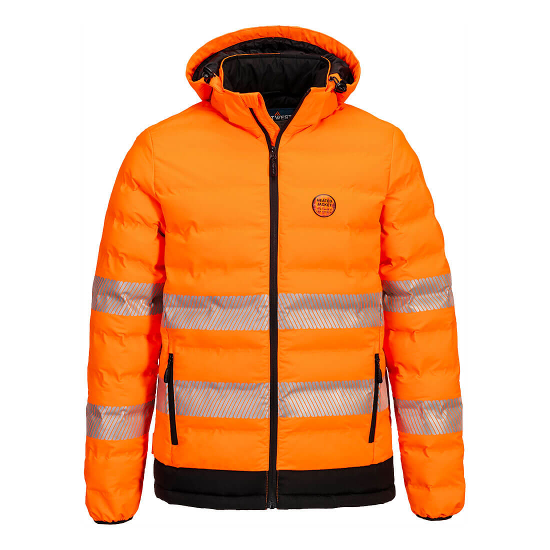 Hi-Vis Ultrasonic Värmejacka - Orange/Svart