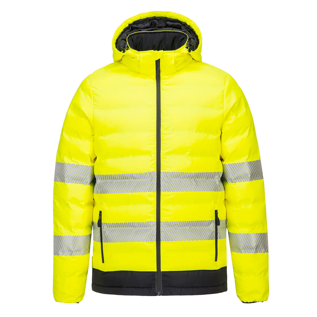 Hi-Vis Ultrasonic Värmejacka - Gul/Svart