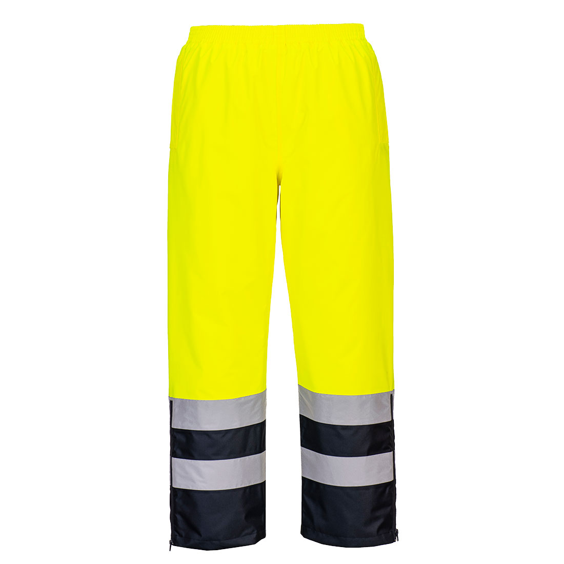 Hi-Vis Andningsbara Byxor (klass 3) - Gul/Marinblå