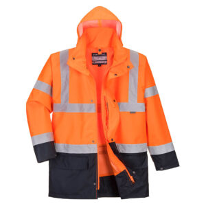 5-i-1 Jacka - Orange/Marinblå