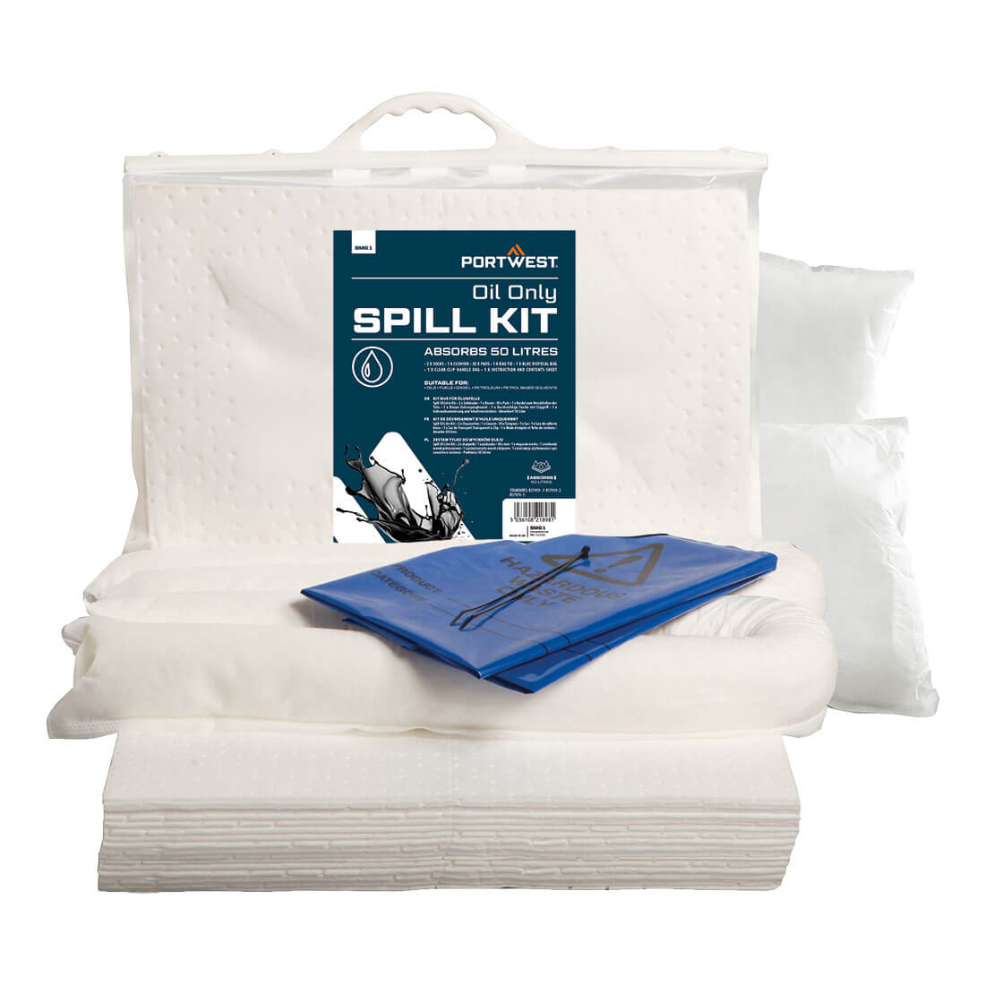 PW Spill 50 Liter Endast olje Kit - Vit