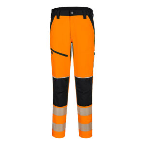 PW3 Hi-Vis Stretch, byxor - Orange/Svart