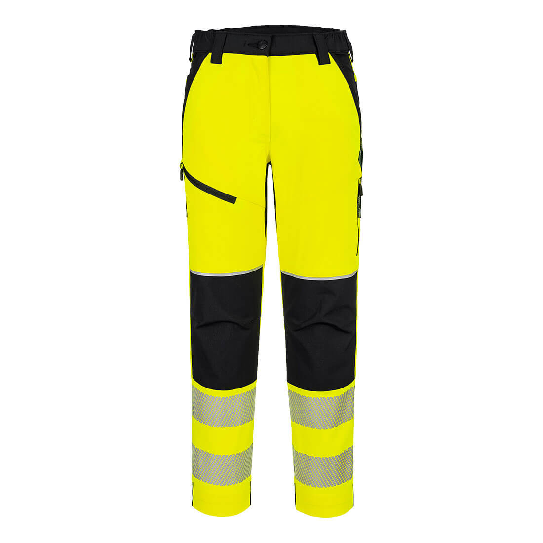 PW3 Hi-Vis Stretch, byxor för damer - Gul/Svart