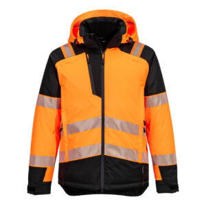 PW3 Hi-Vis Vinterjacka Klass 2 - Orange/Svart