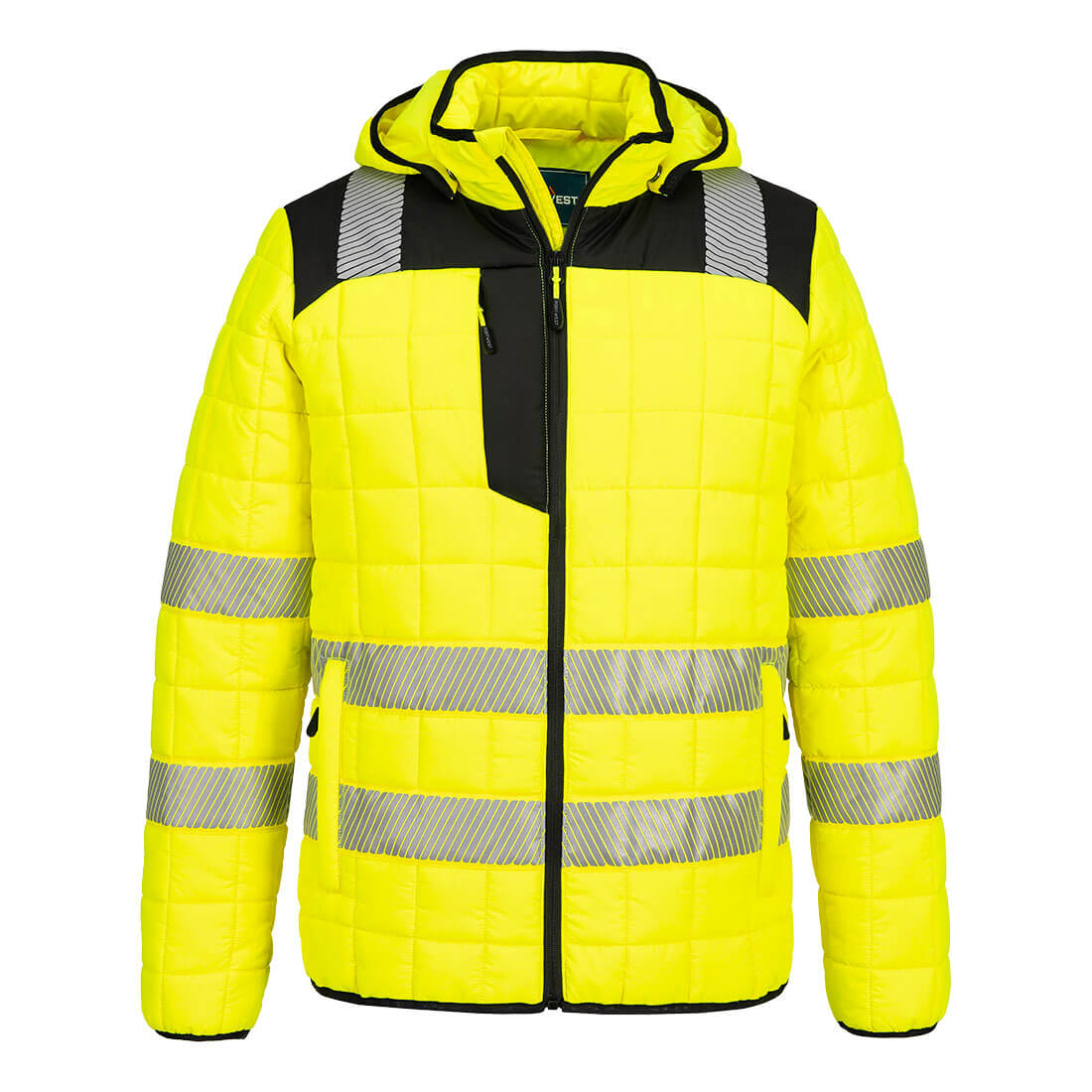 PW3 Hi-Vis Square Baffle Jacket - Gul/Svart