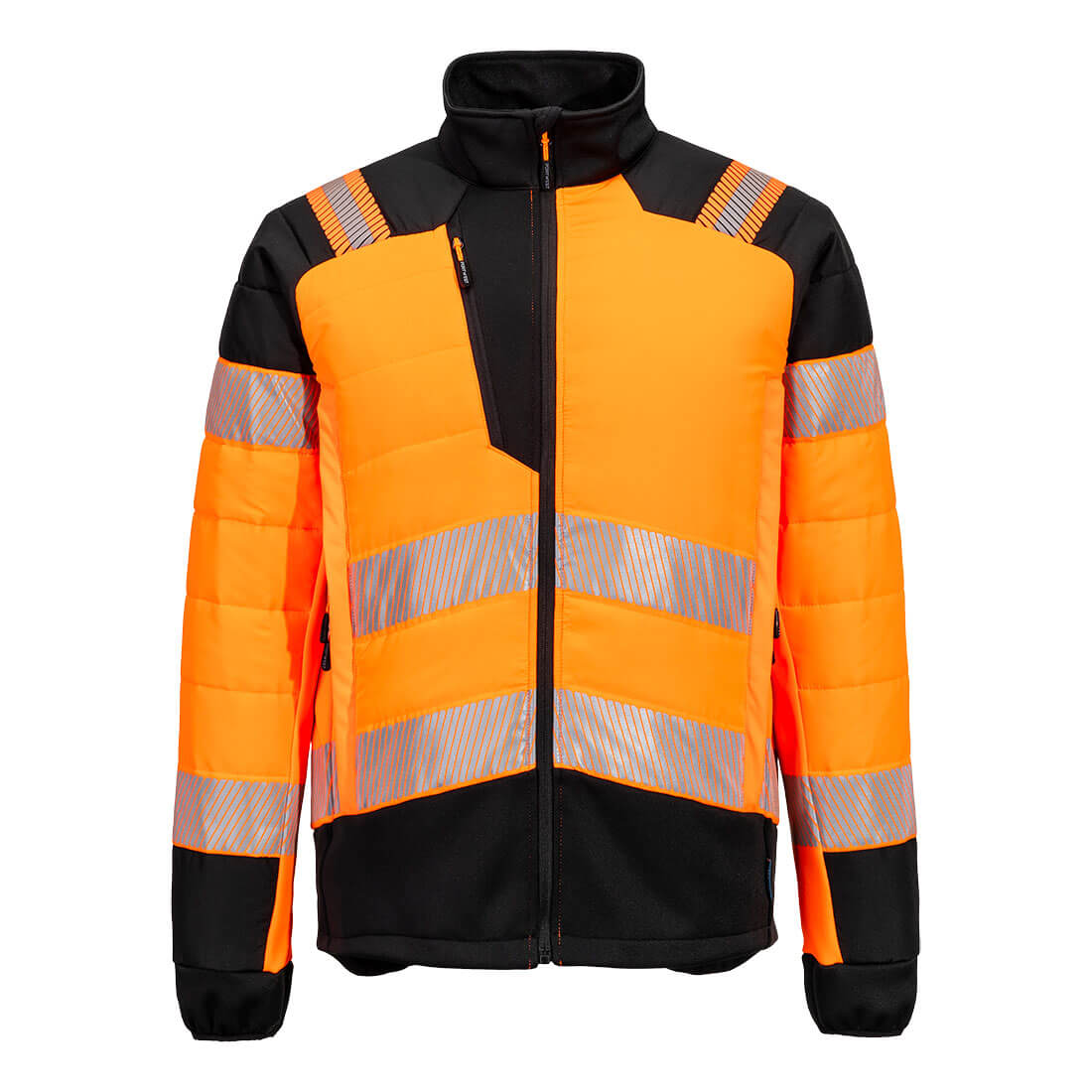 PW3 Hi-Vis Hybrid Baffle Jacka - Orange/Svart