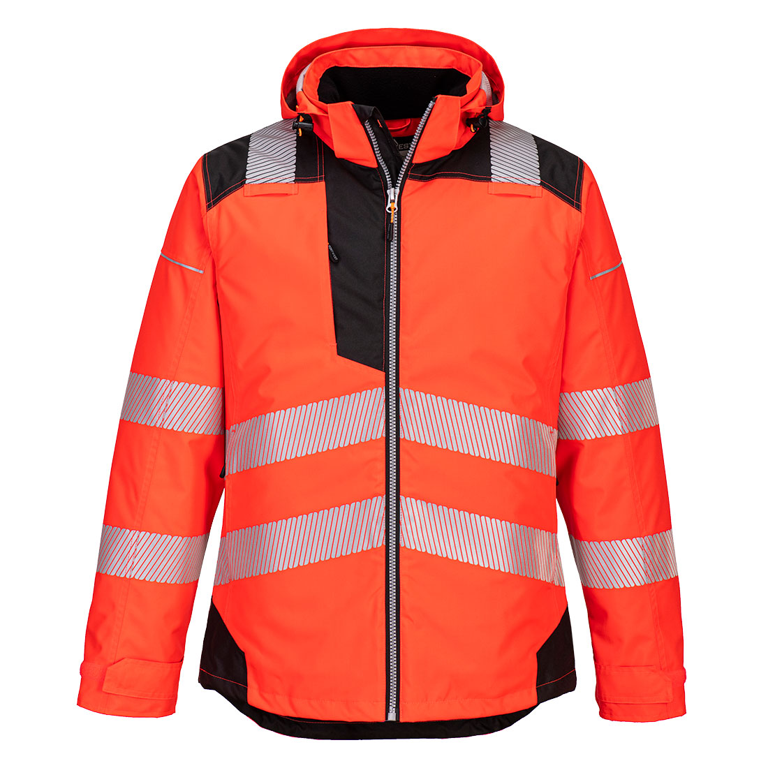 PW3 Hi-Vis vinter Jacka - Röd/Svart