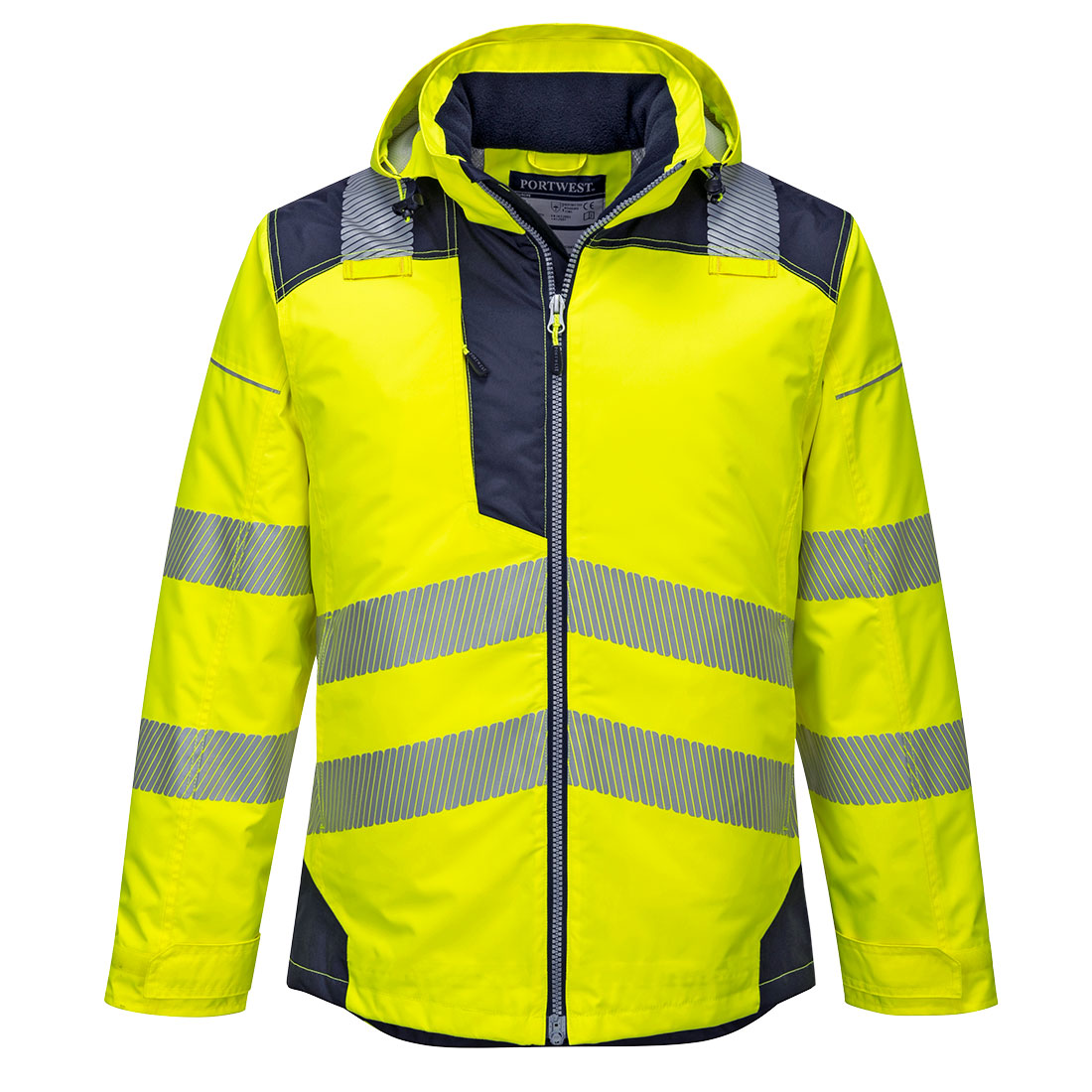 PW3 Hi-Vis vinter Jacka - Gul/Marinblå