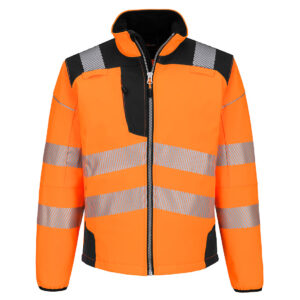 PW3 Hi-Vis softshell Jacka - Orange/Svart