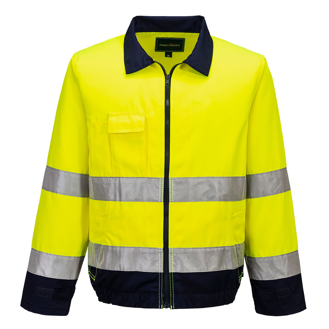 Madrid Hi-Vis Jacka - Gul/Marinblå